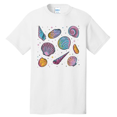 Seashells Nature Colorful Tall T-Shirt