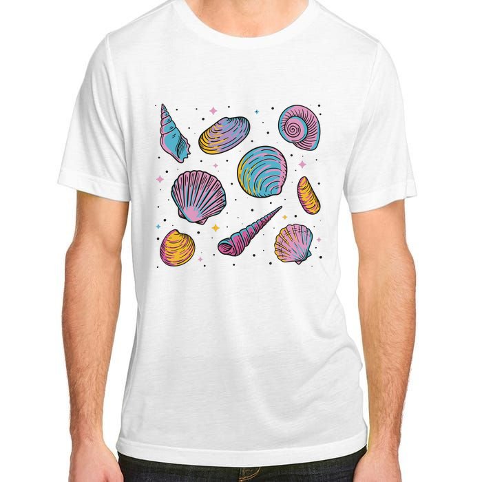 Seashells Nature Colorful Adult ChromaSoft Performance T-Shirt