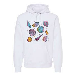 Seashells Nature Colorful Premium Hoodie