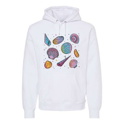 Seashells Nature Colorful Premium Hoodie