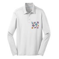 Seashells Nature Colorful Silk Touch Performance Long Sleeve Polo