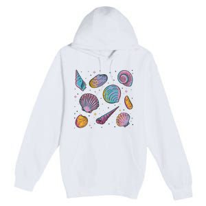 Seashells Nature Colorful Premium Pullover Hoodie