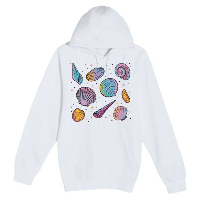 Seashells Nature Colorful Premium Pullover Hoodie
