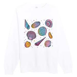 Seashells Nature Colorful Premium Crewneck Sweatshirt