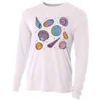 Seashells Nature Colorful Cooling Performance Long Sleeve Crew