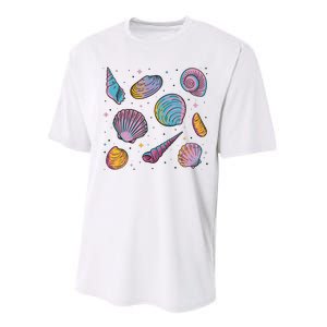 Seashells Nature Colorful Performance Sprint T-Shirt