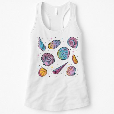 Seashells Nature Colorful Womens Tank Top