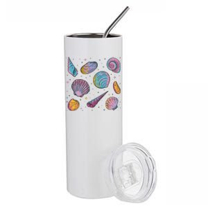 Seashells Nature Colorful Stainless Steel Tumbler