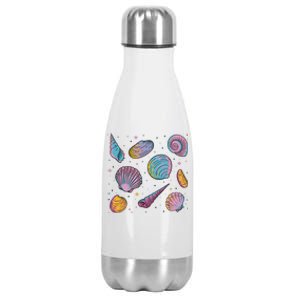 Seashells Nature Colorful Stainless Steel Insulated Water Bottle