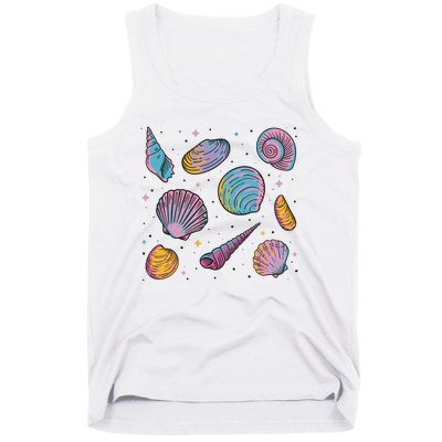 Seashells Nature Colorful Tank Top