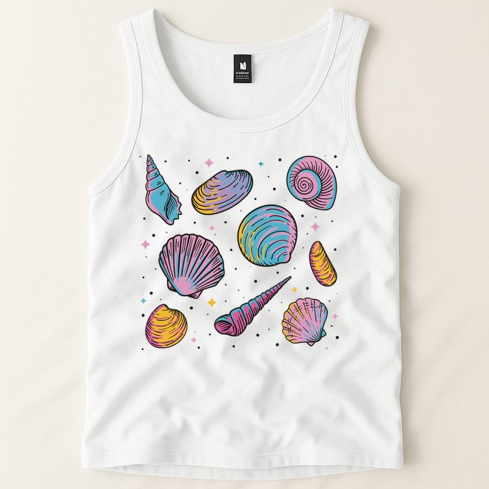 Seashells Nature Colorful Tank Top