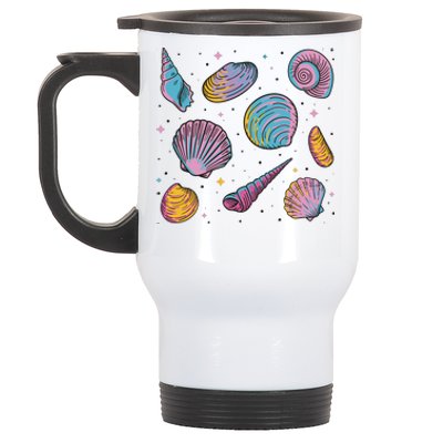 Seashells Nature Colorful Stainless Steel Travel Mug