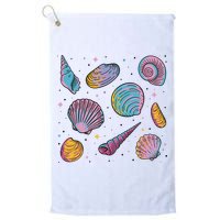 Seashells Nature Colorful Golf Towel