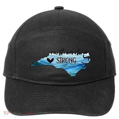 Support North Carolina Stay Western Strong Nc State Gift 7-Panel Snapback Hat