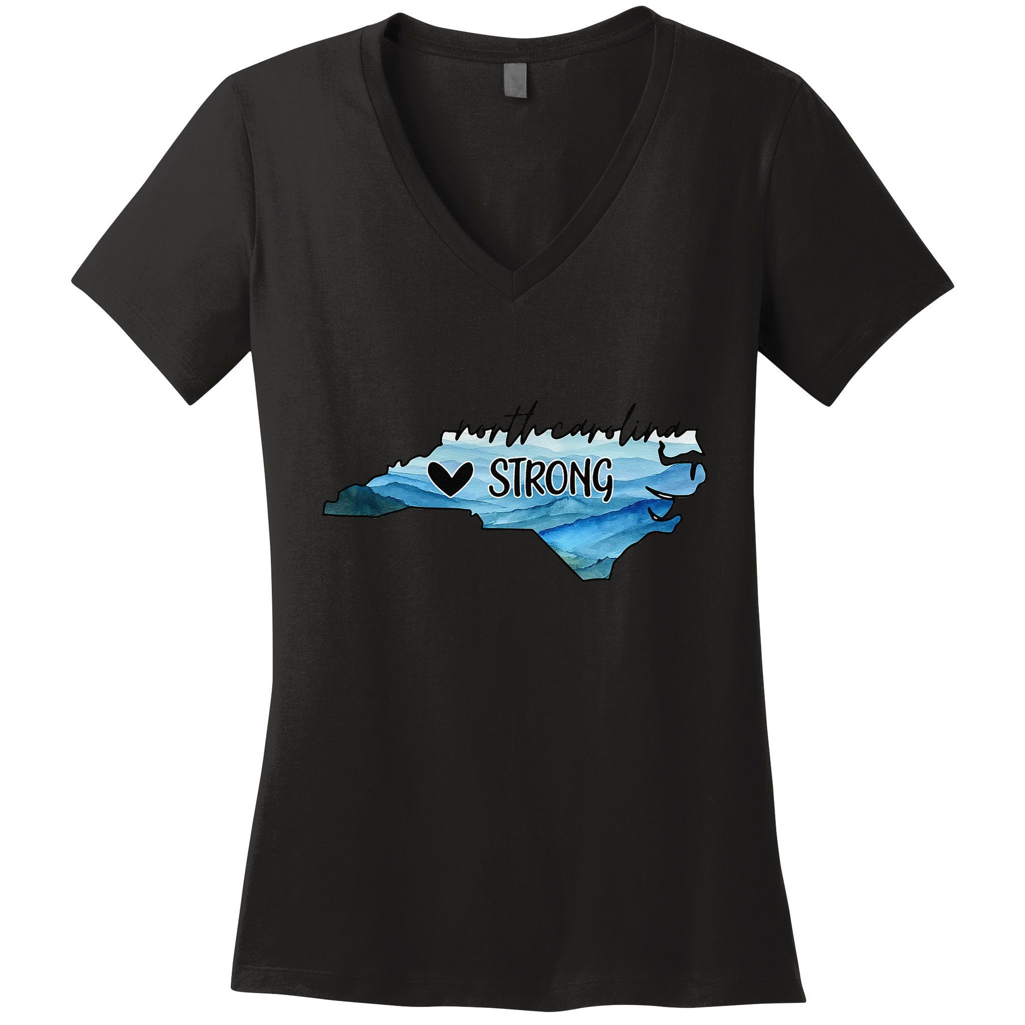 Support North Carolina Stay Western Strong Nc State Gift Women's V-Neck T-Shirt