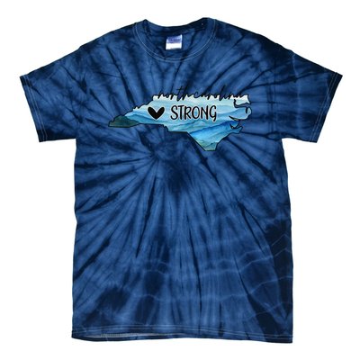 Support North Carolina Stay Western Strong Nc State Gift Tie-Dye T-Shirt