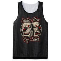 Smile Now Cry Later Drama Masks Mesh Reversible Basketball Jersey Tank