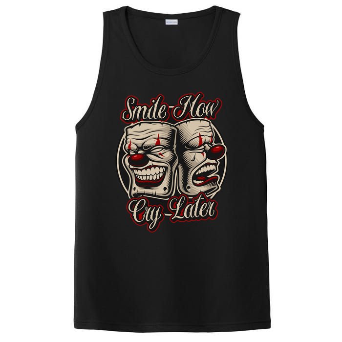 Smile Now Cry Later Drama Masks PosiCharge Competitor Tank