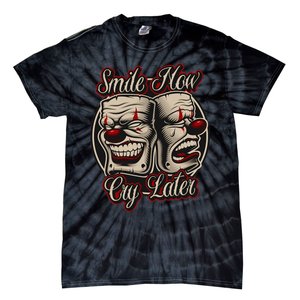 Smile Now Cry Later Drama Masks Tie-Dye T-Shirt