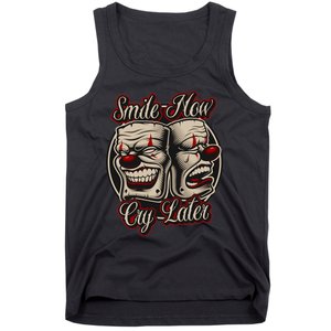 Smile Now Cry Later Drama Masks Tank Top