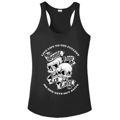 Smile Now Cry Later Ladies PosiCharge Competitor Racerback Tank