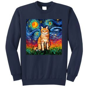 Starry Night Cat Van Gogh Cat Cat Lover Cat Mom Cat Dad Sweatshirt