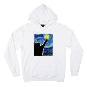 Starry Night Cat Van Gogh Cat Cat Lover Cat Mom Cat Da Hoodie