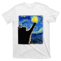 Starry Night Cat Van Gogh Cat Cat Lover Cat Mom Cat Da T-Shirt