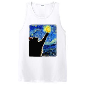 Starry Night Cat Van Gogh Cat Cat Lover Cat Mom Cat Da PosiCharge Competitor Tank