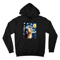 Starry Night Cat, Van Gogh Cat, Cat Lover, Cat Mom, Cat Dad Hoodie