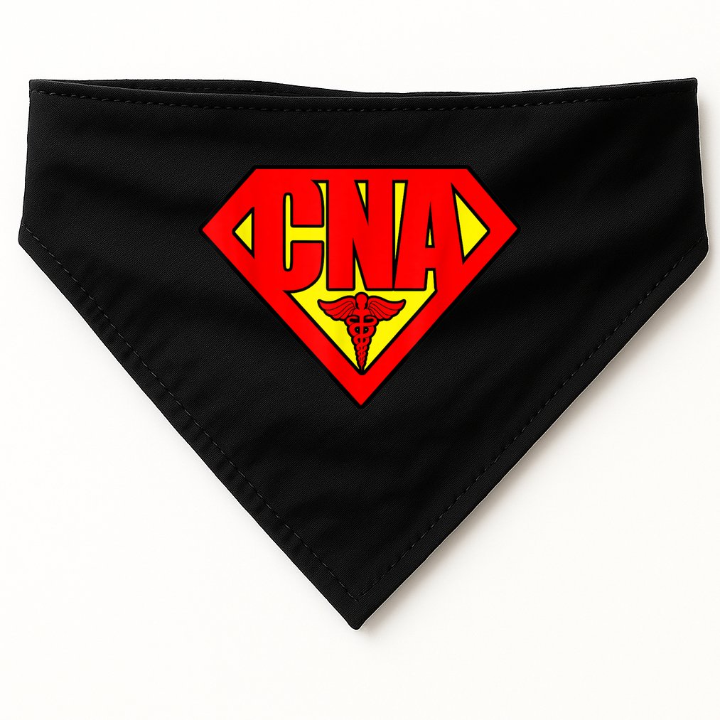 Super Nurse CNA National Nursing Assistants Nurse Hero USA-Made Doggie Bandana