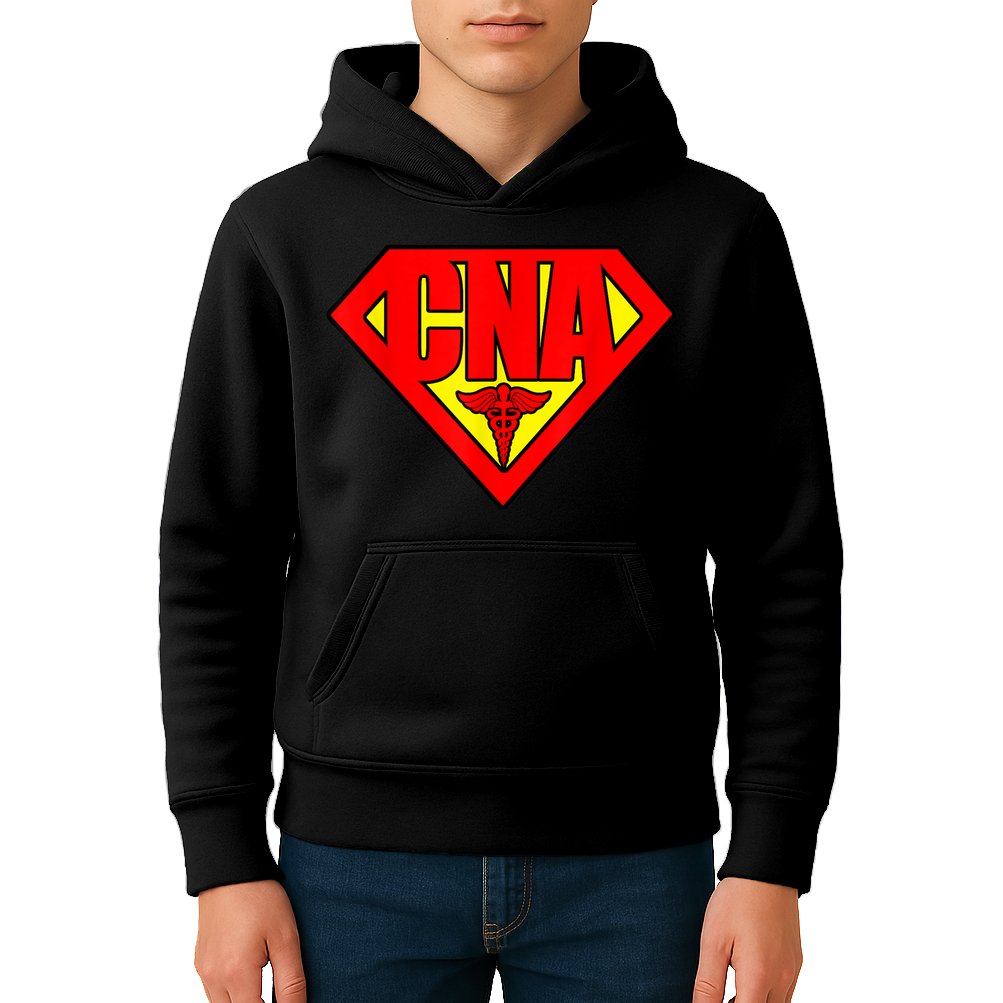 Super Nurse CNA National Nursing Assistants Nurse Hero Kids Hoodie