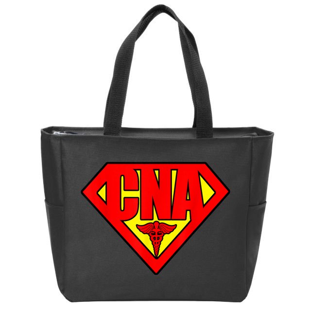 Super Nurse CNA National Nursing Assistants Nurse Hero Zip Tote Bag