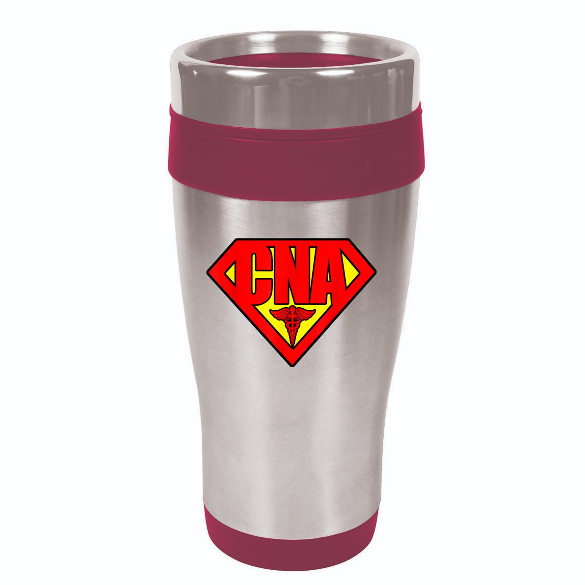 Super Nurse CNA National Nursing Assistants Nurse Hero 16oz Travel Tumbler