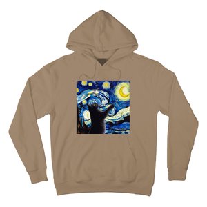 Starry Night Cat Van Gogh CatBlack Cat Hoodie