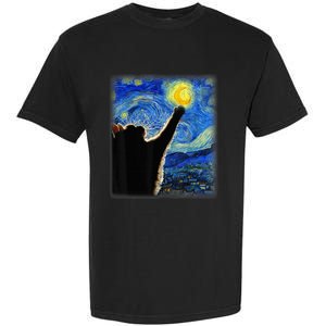 Starry Night Cat, Van Gogh Cat, Cat Lover, Cat Mom, Cat Dad Garment-Dyed Heavyweight T-Shirt