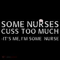 Some Nurses Cuss Too Much Its Me Im Some Nurse Drawstring Bag