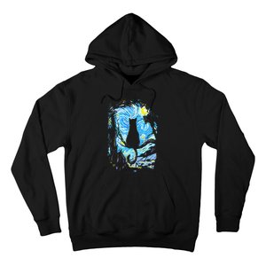 Starry Night Cat Van Gogh Cat Hoodie