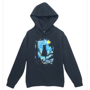 Starry Night Cat Van Gogh Cat Urban Pullover Hoodie