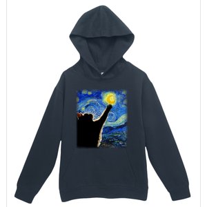 Starry Night Cat Van Gogh Cat Cat Lover Cat Mom Cat Dad Gift Urban Pullover Hoodie