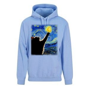 Starry Night Cat Van Gogh Cat Cat Lover Cat Mom Cat Dad Gift Unisex Surf Hoodie