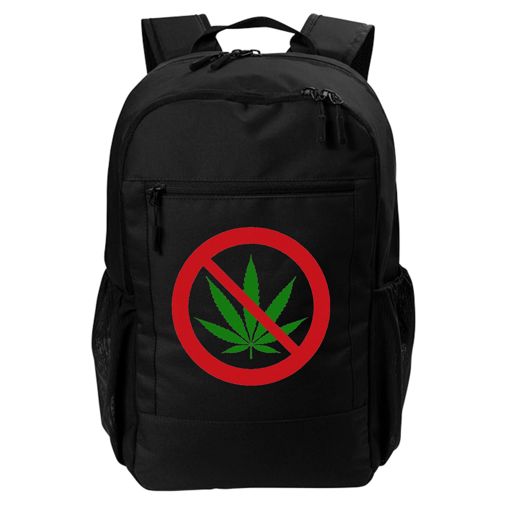 Say No Cannabis Anti Marijuana Design Retro Anti Weed Backpack