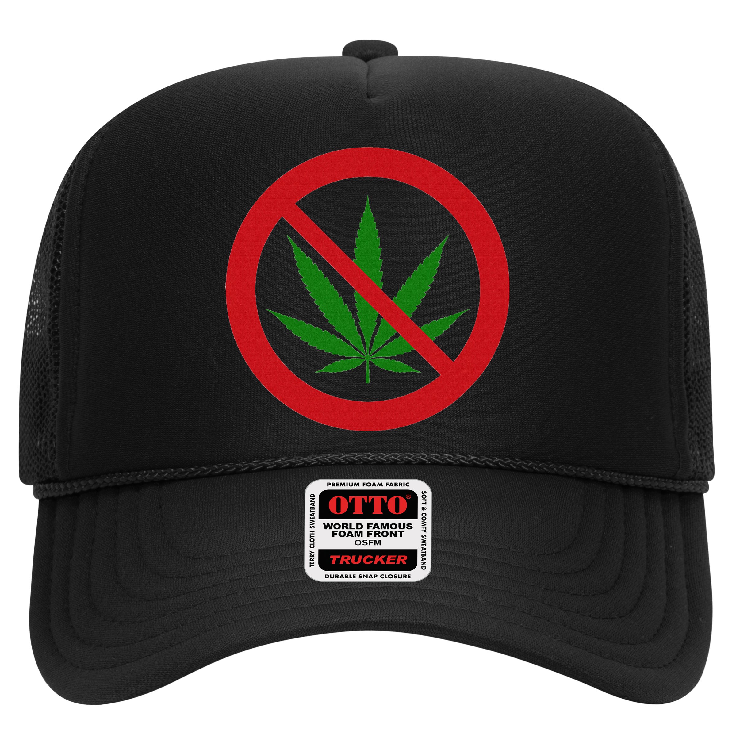 Say No Cannabis Anti Marijuana Design Retro Anti Weed Hat