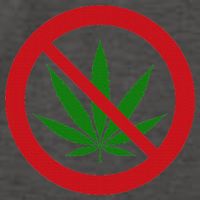 Say No Cannabis Anti Marijuana Design Retro Anti Weed Vector Backpack