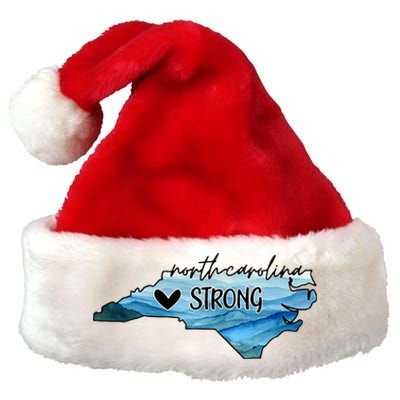 Support North Carolina Stay Western Strong Nc State Premium Christmas Santa Hat