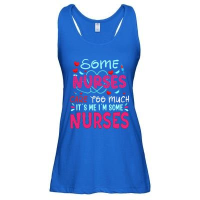 Some Nurses Care To Much It´s Me I´m Some Nurse Gift Ladies Essential Flowy Tank