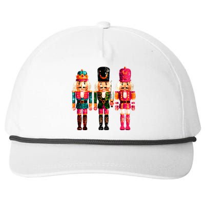 Sequin Nutcracker Christmas Xmas Snapback Five-Panel Rope Hat