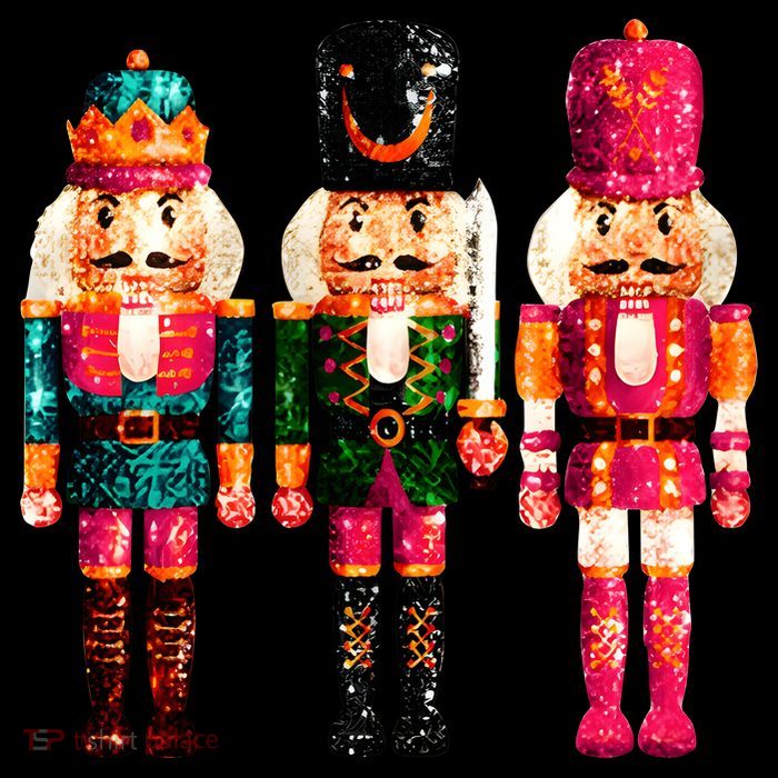 Sequin Nutcracker Christmas Xmas Wool Snapback Cap