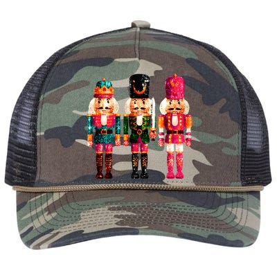 Sequin Nutcracker Christmas Xmas Retro Rope Trucker Hat Cap