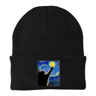 Starry Night Cat, Van Gogh Cat, Cat Lover, Cat Mom, Cat Dad Beanie